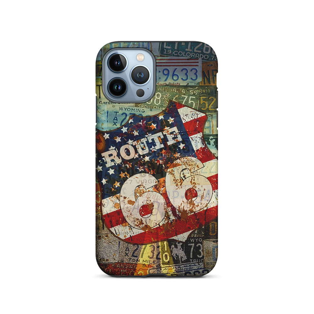 Route 66 Classic Plate iPhone 15 Pro Case