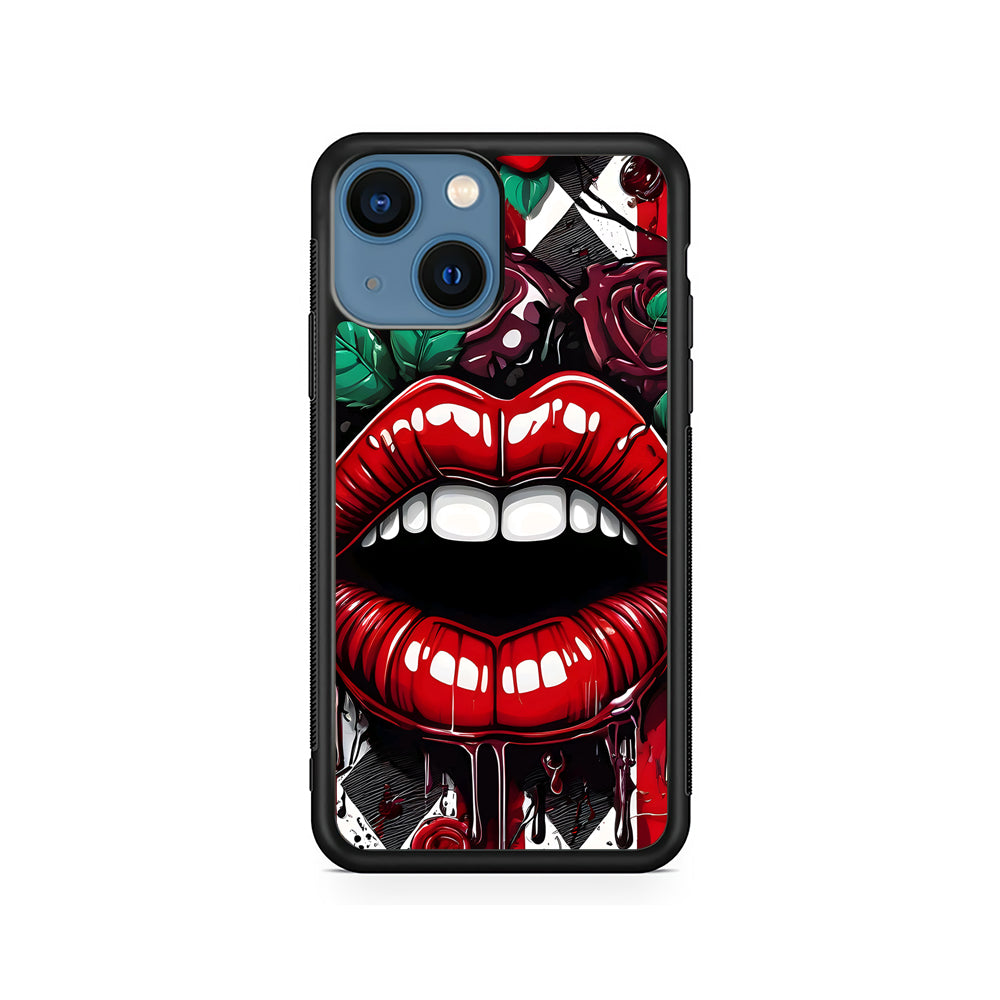 Sexy Big Lips Closeup iPhone 15 Plus Case