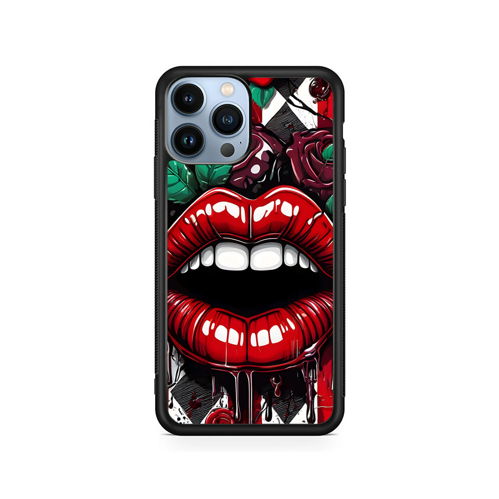 Sexy Big Lips Closeup iPhone 15 Pro Case