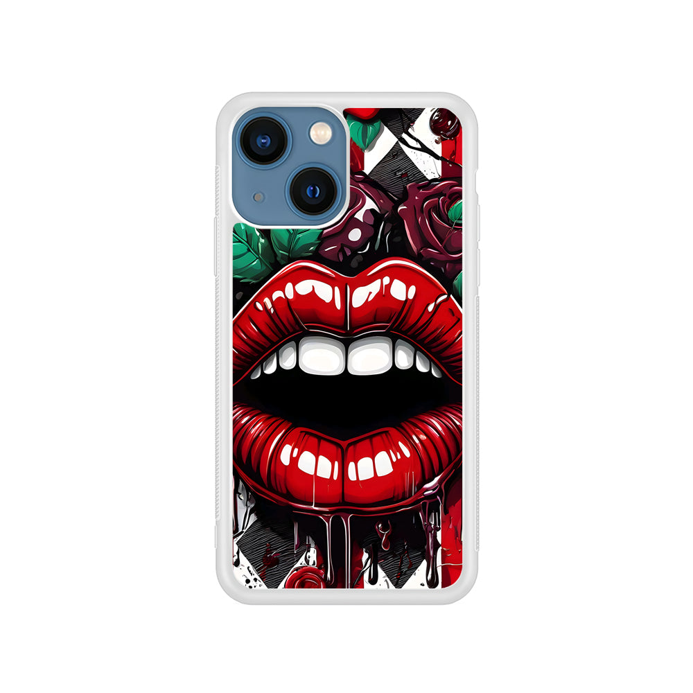 Sexy Big Lips Closeup iPhone 15 Plus Case