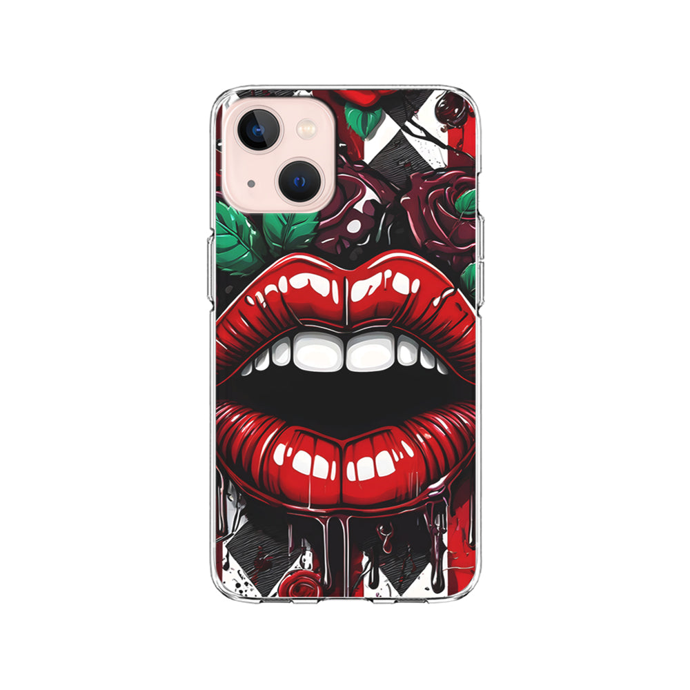 Sexy Big Lips Closeup iPhone 15 Plus Case