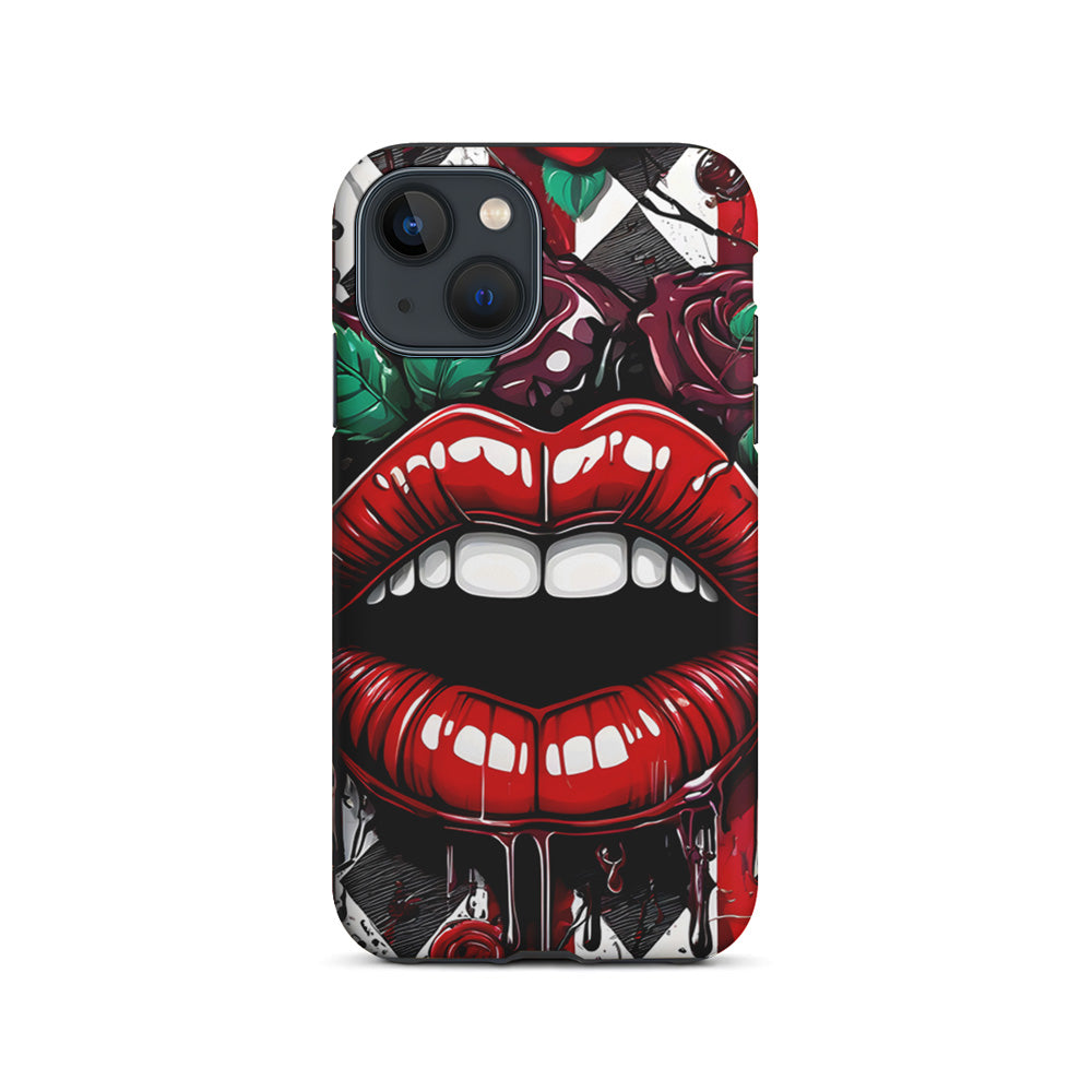 Sexy Big Lips Closeup iPhone 15 Plus Case