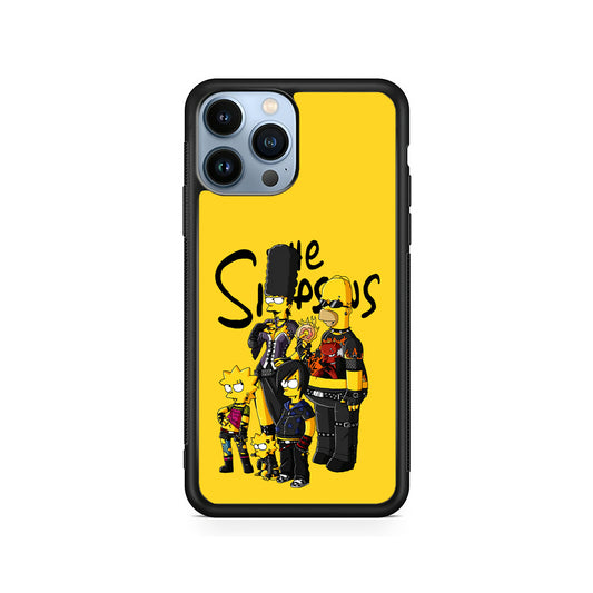 Simpsons Rock n' Roll Family iPhone 15 Pro Case