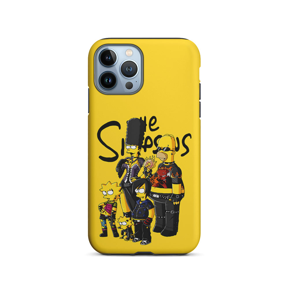 Simpsons Rock n' Roll Family iPhone 15 Pro Case