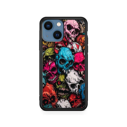 Skull Colorful Pattern iPhone 15 Plus Case