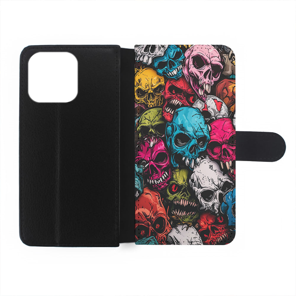 Skull Colorful Pattern iPhone 15 Plus Case