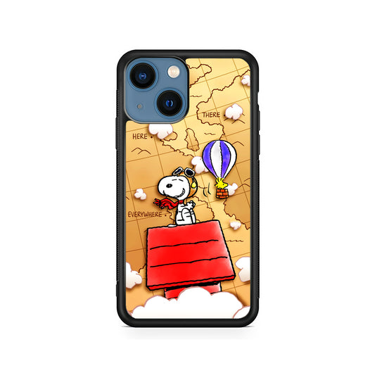 Snoopy Journey Around The World iPhone 15 Plus Case