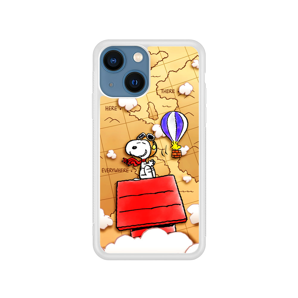 Snoopy Journey Around The World iPhone 15 Plus Case