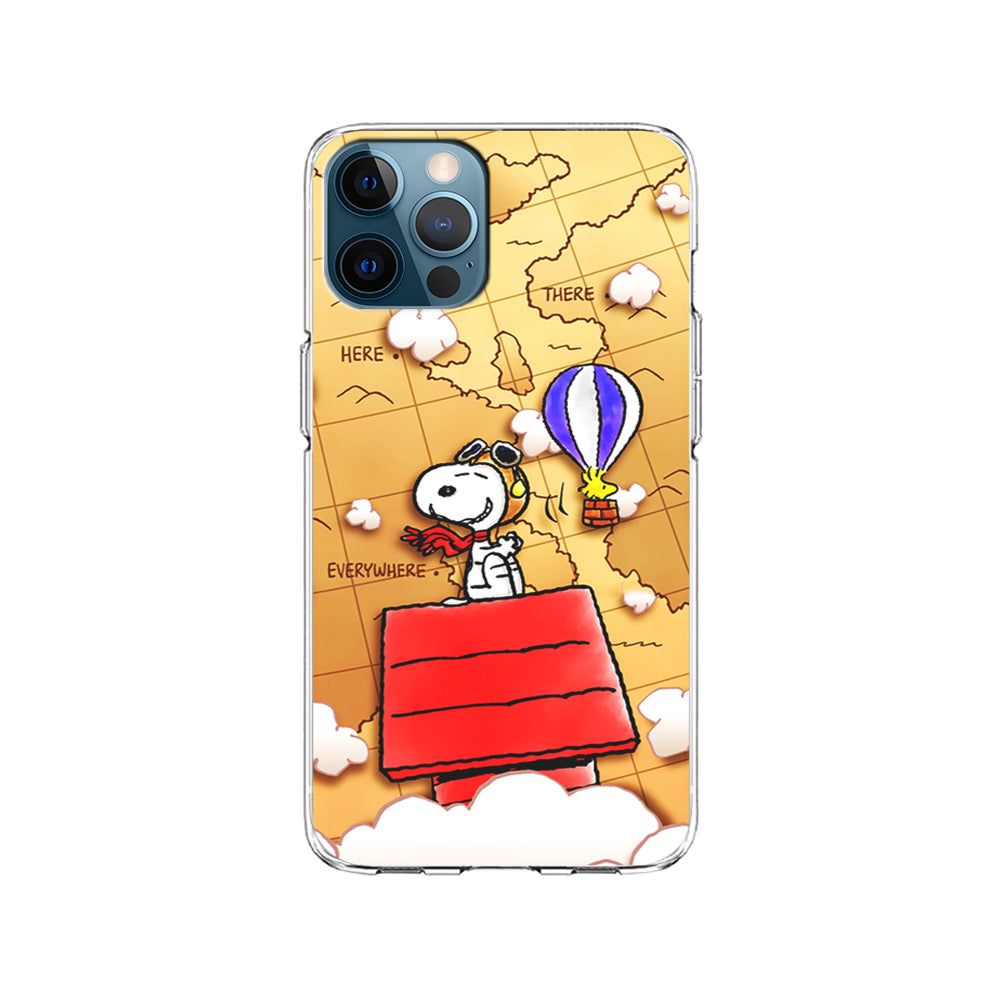 Snoopy Journey Around The World iPhone 14 Pro Case