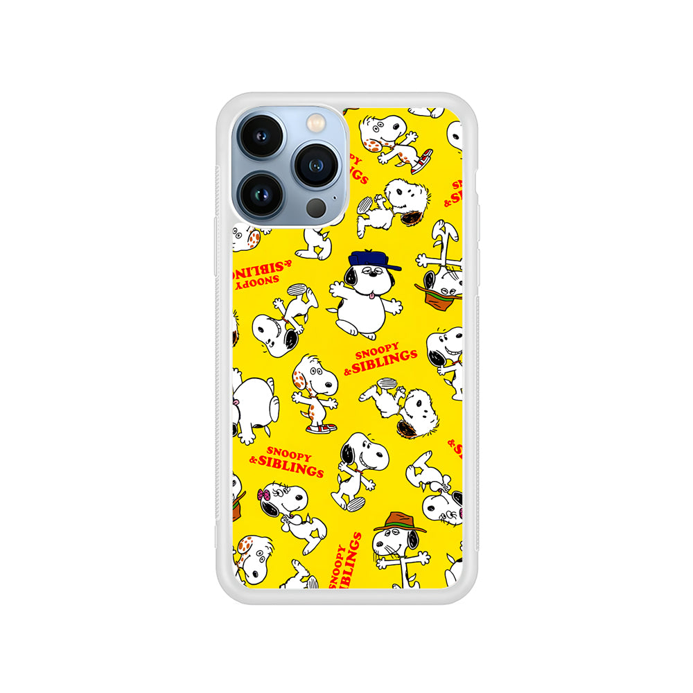 Snoopy and Siblings Dance iPhone 15 Pro Case