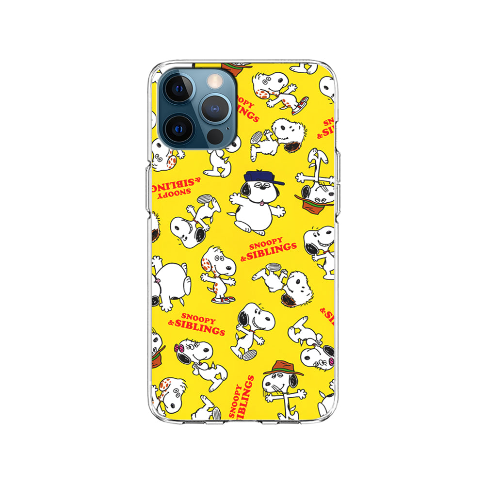 Snoopy and Siblings Dance iPhone 15 Pro Case