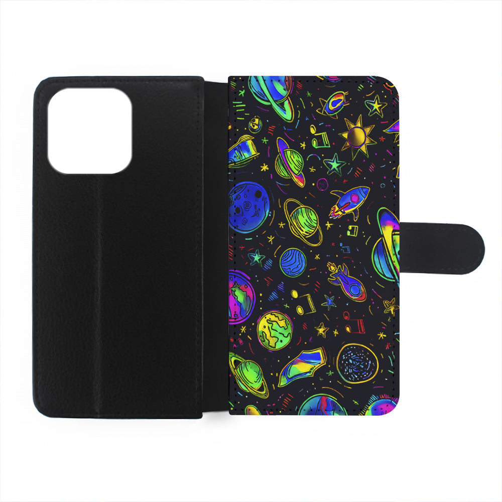 Space Planets and Spaceships iPhone 15 Plus Case