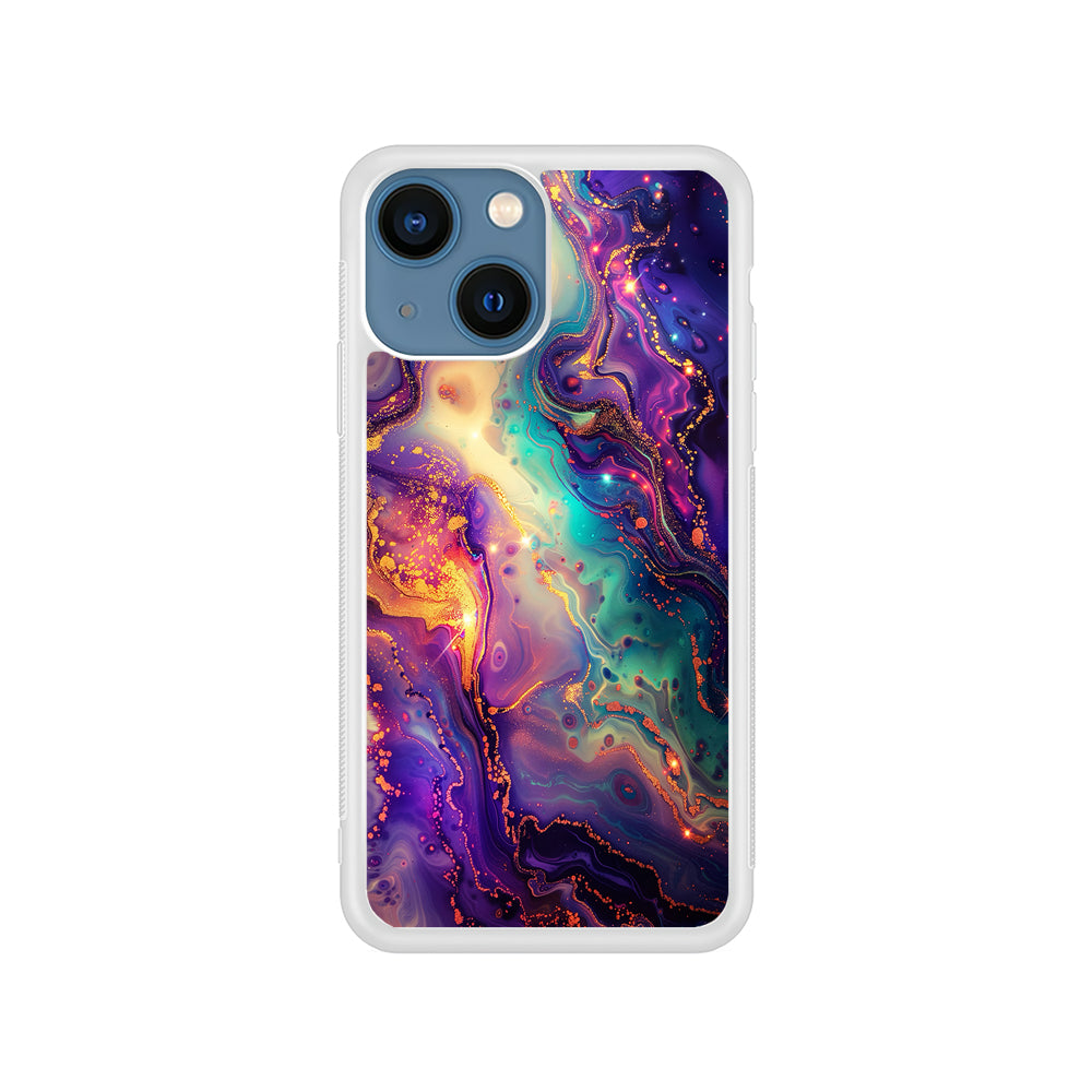 Sparkling Marble Abstract iPhone 15 Plus Case