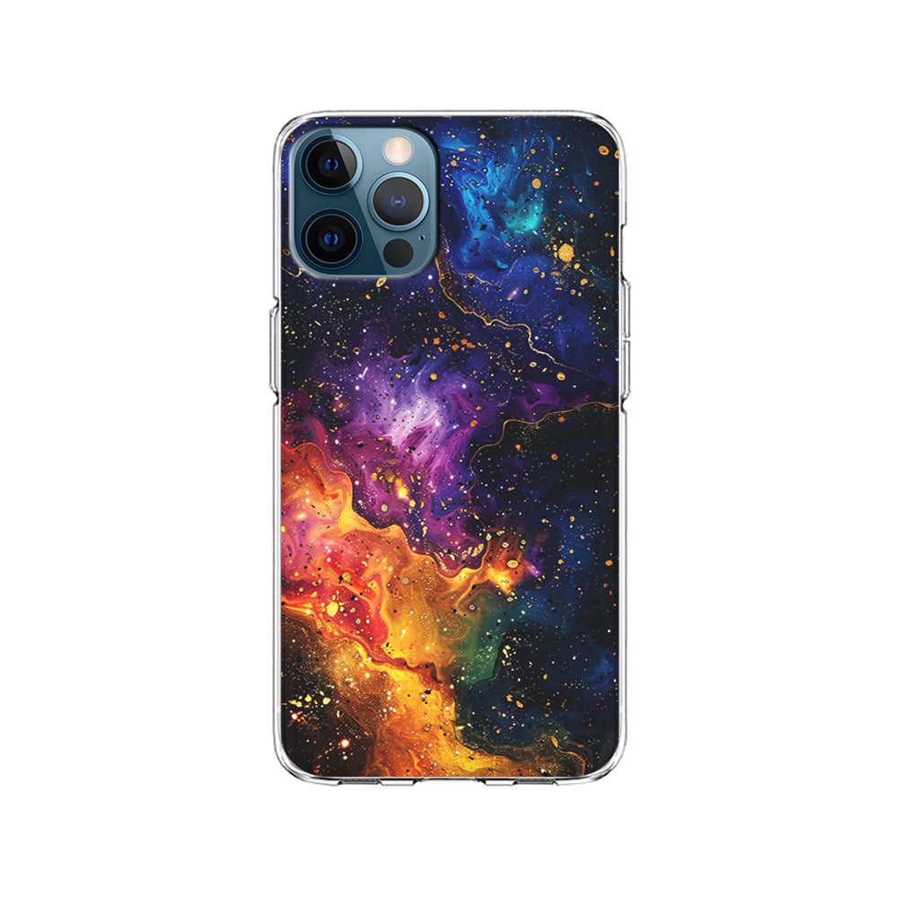 Sparkling Vibrant Abstract Fluid iPhone 14 Pro Case