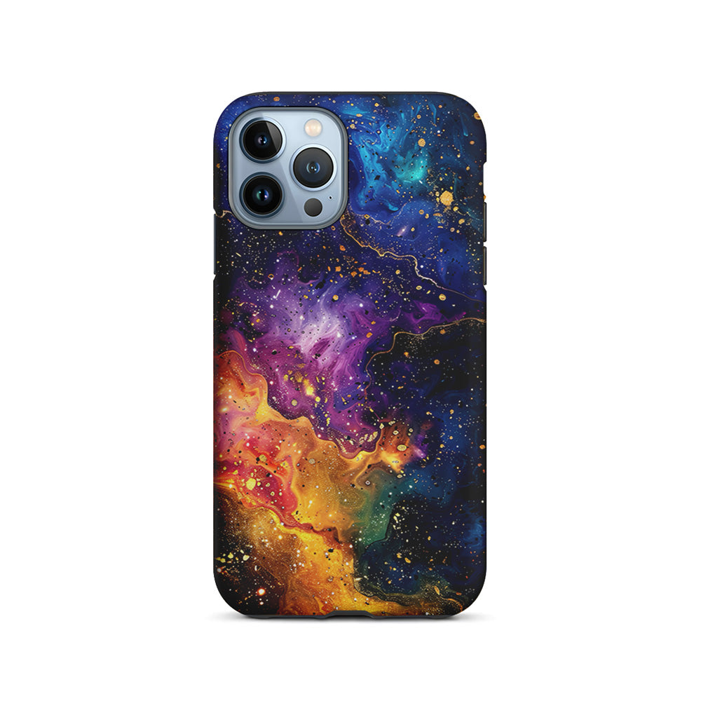 Sparkling Vibrant Abstract Fluid iPhone 14 Pro Case