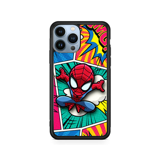 Spiderman Comic Poof iPhone 15 Pro Case