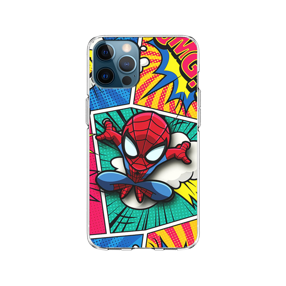 Spiderman Comic Poof iPhone 15 Pro Case