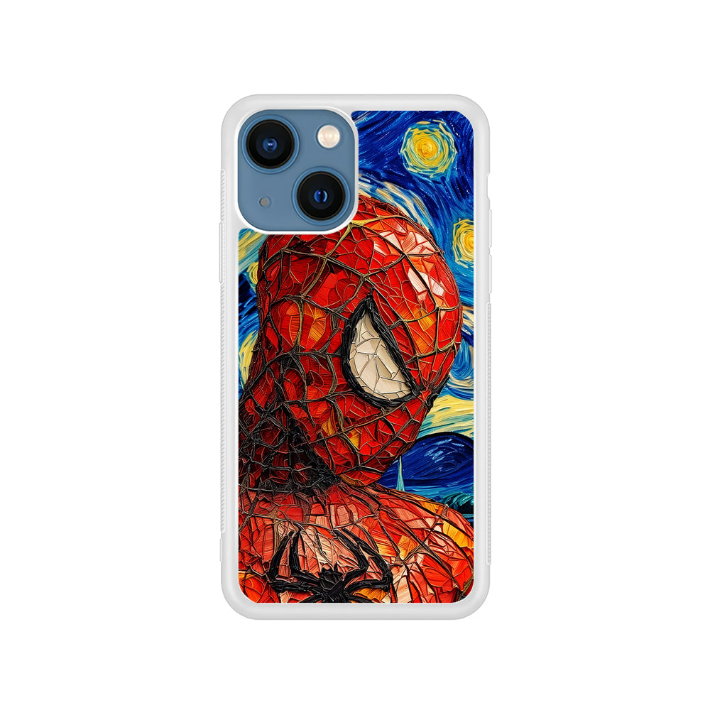 Spiderman Starry Night iPhone 15 Plus Case