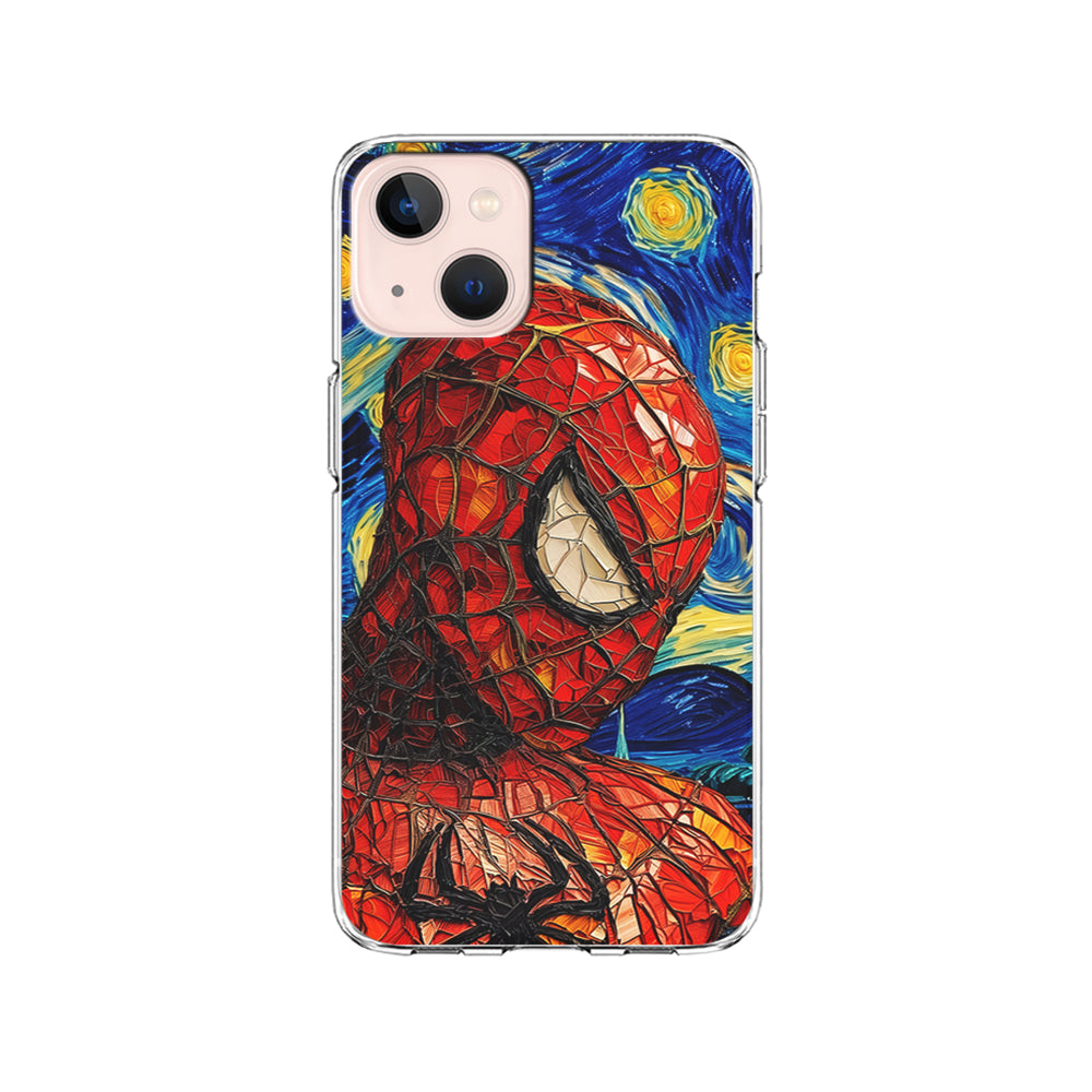 Spiderman Starry Night iPhone 15 Plus Case