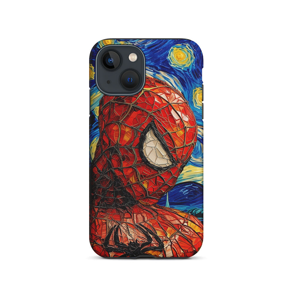 Spiderman Starry Night iPhone 15 Plus Case