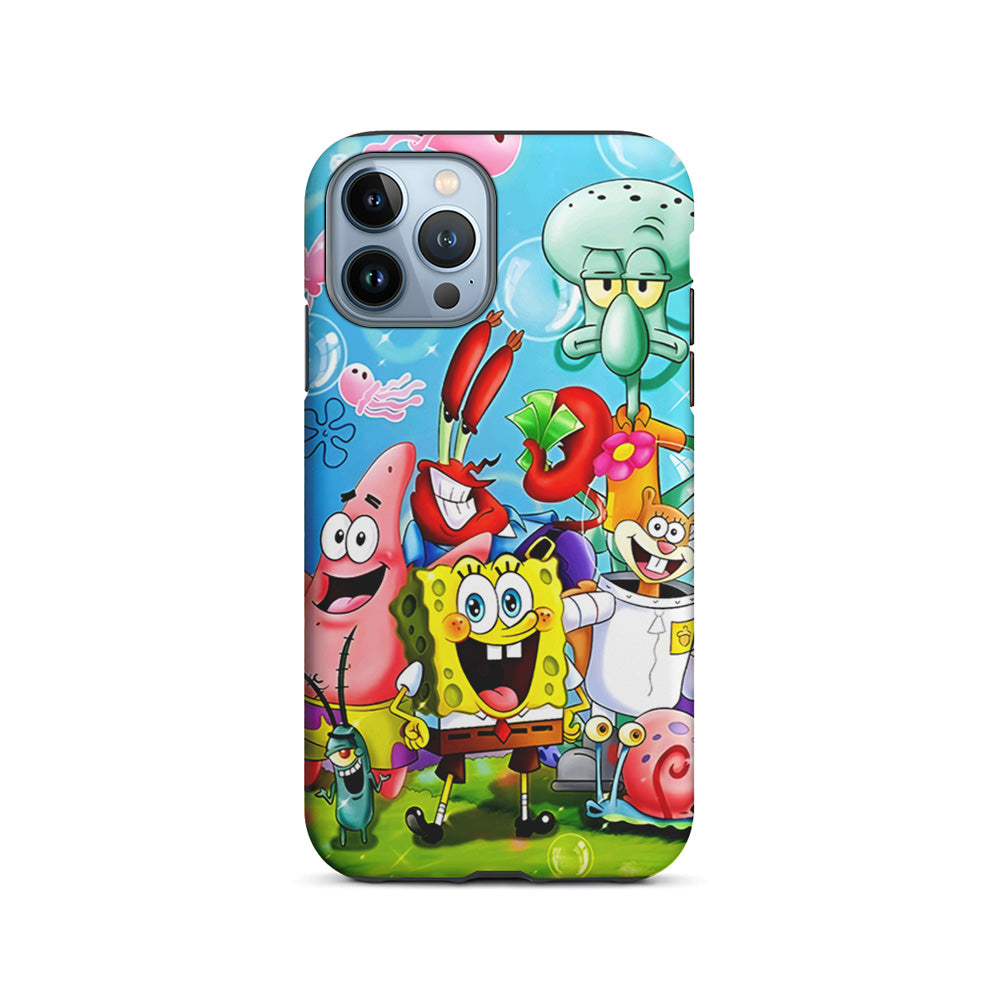 SpongeBob SquarePants Family iPhone 14 Pro Case