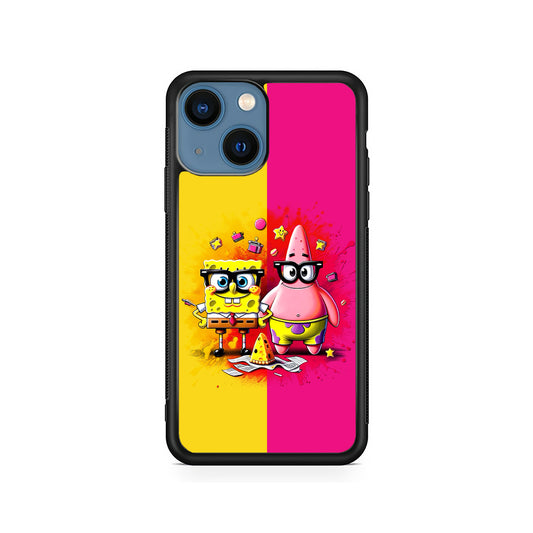 Spongebob and Patrick Yellow Pink iPhone 15 Plus Case