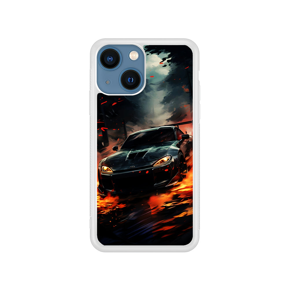 Sport Car Drift Smoke iPhone 15 Plus Case