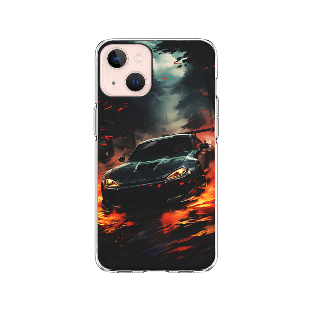 Sport Car Drift Smoke iPhone 15 Plus Case