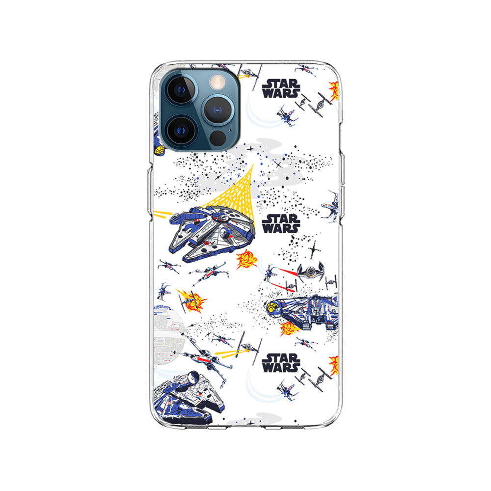 Star Wars Aircraft on Galaxy iPhone 15 Pro Case