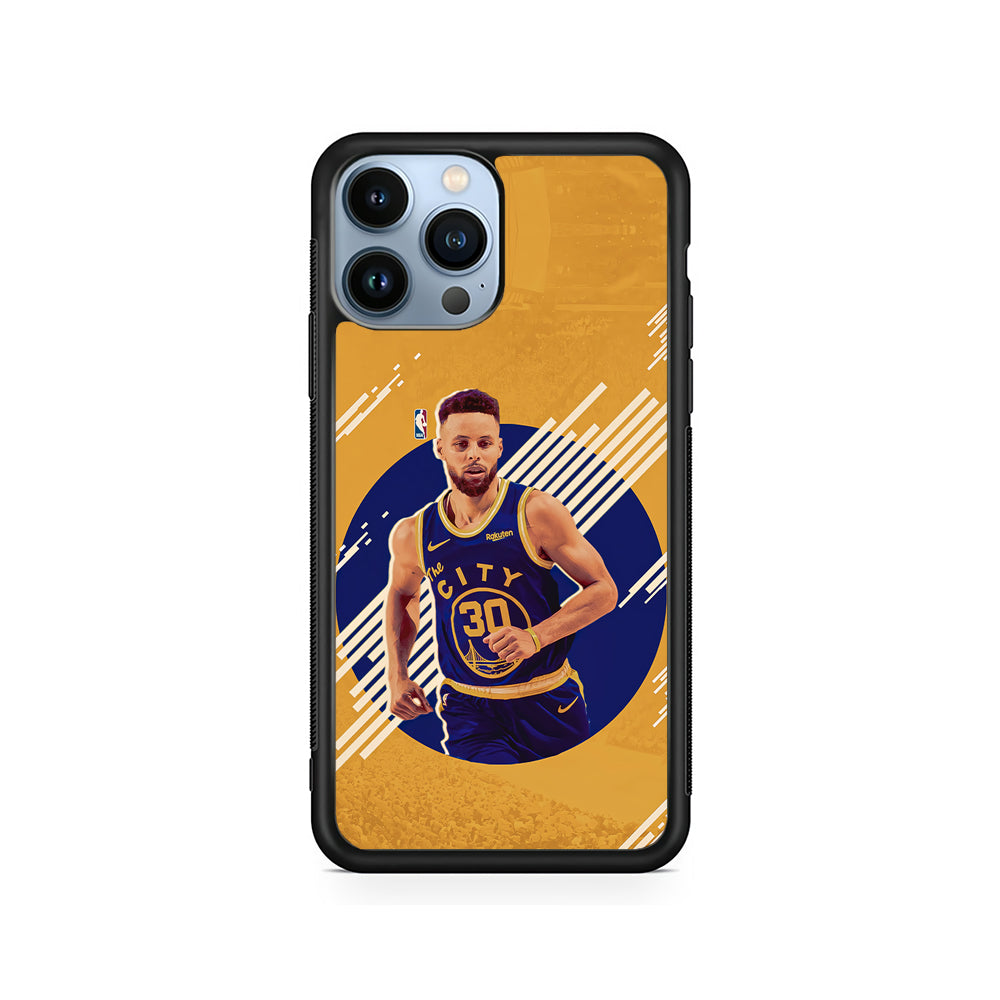 Stephen Curry Basketball Player iPhone 15 Pro Case