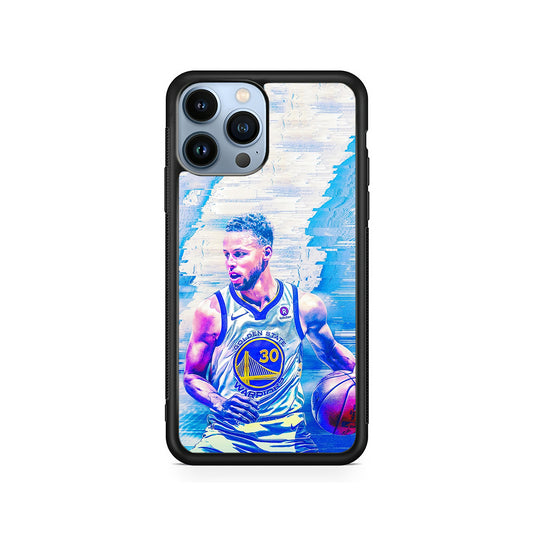 Stephen Curry Golden State Art iPhone 15 Pro Case