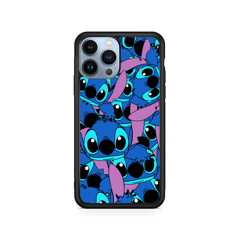 Stitch Blue Cute iPhone 15 Pro Case