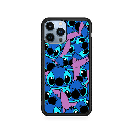 Stitch Blue Cute iPhone 15 Pro Case