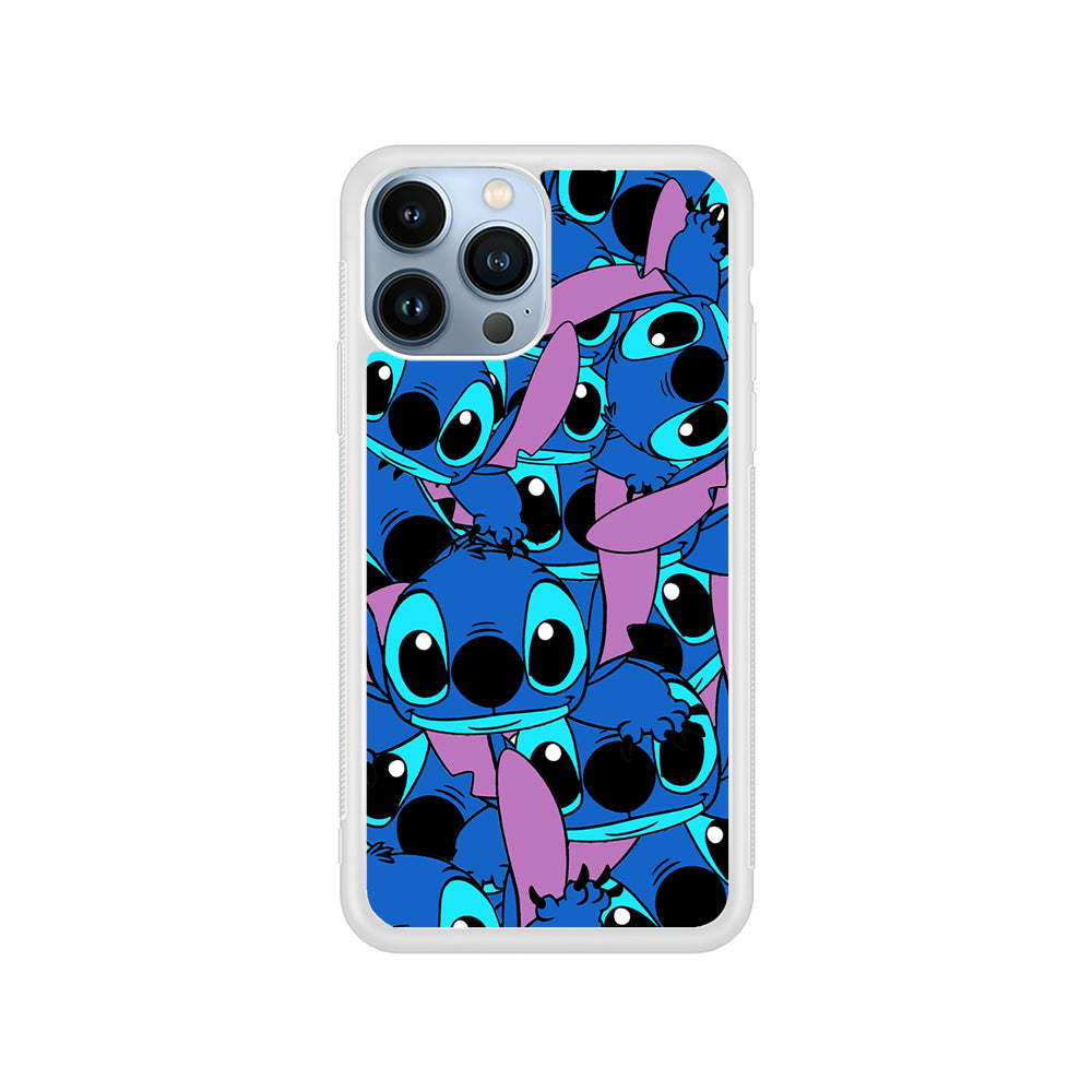 Stitch Blue Cute iPhone 15 Pro Case