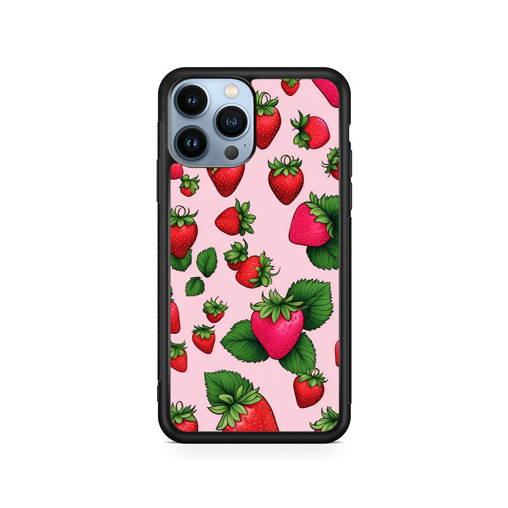 Strawberry Summer Fruit iPhone 15 Pro Case