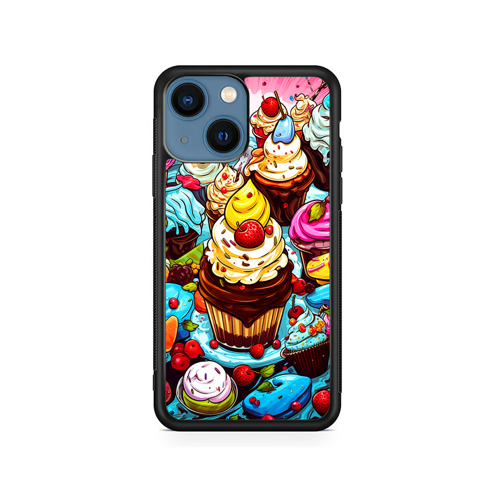 Sweet Desserts Food Doodle iPhone 15 Plus Case