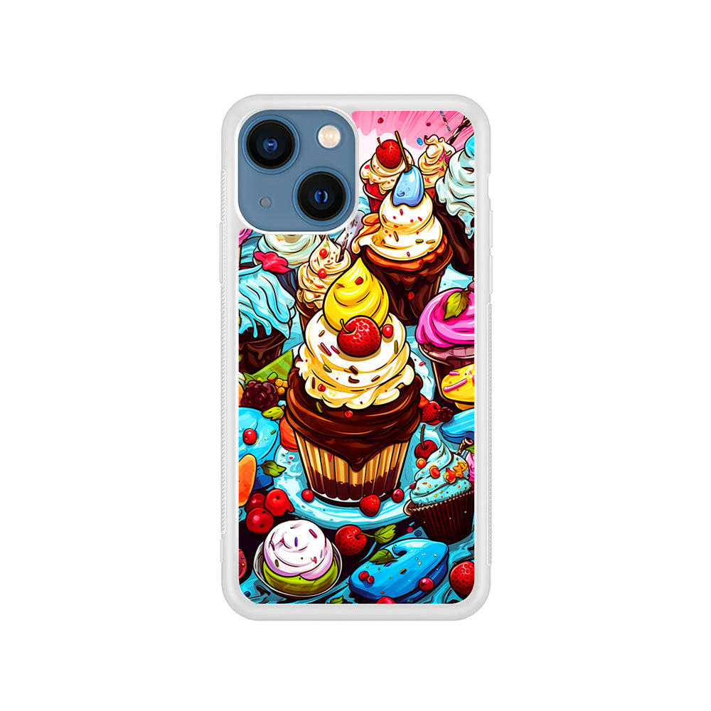 Sweet Desserts Food Doodle iPhone 15 Plus Case