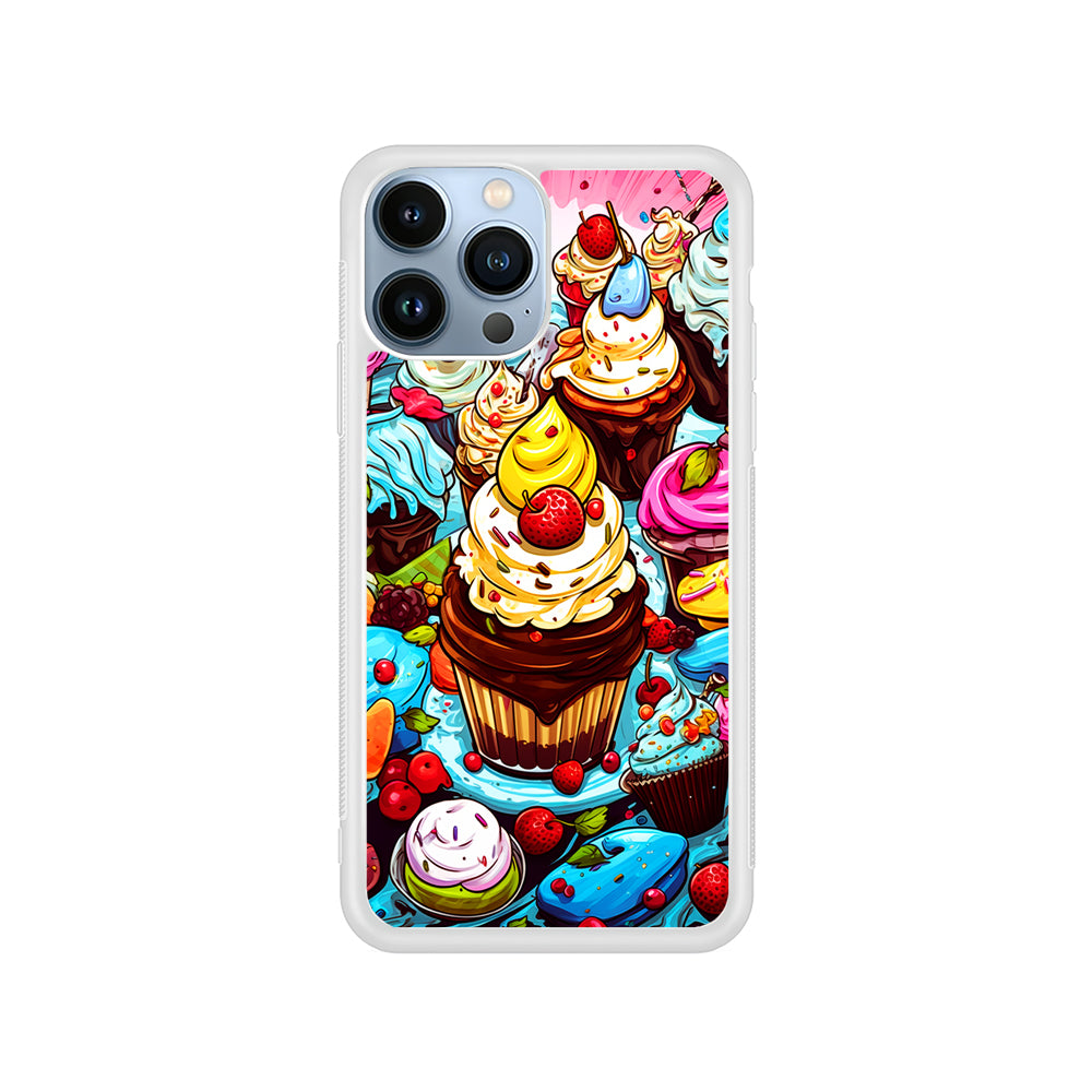 Sweet Desserts Food Doodle iPhone 14 Pro Case