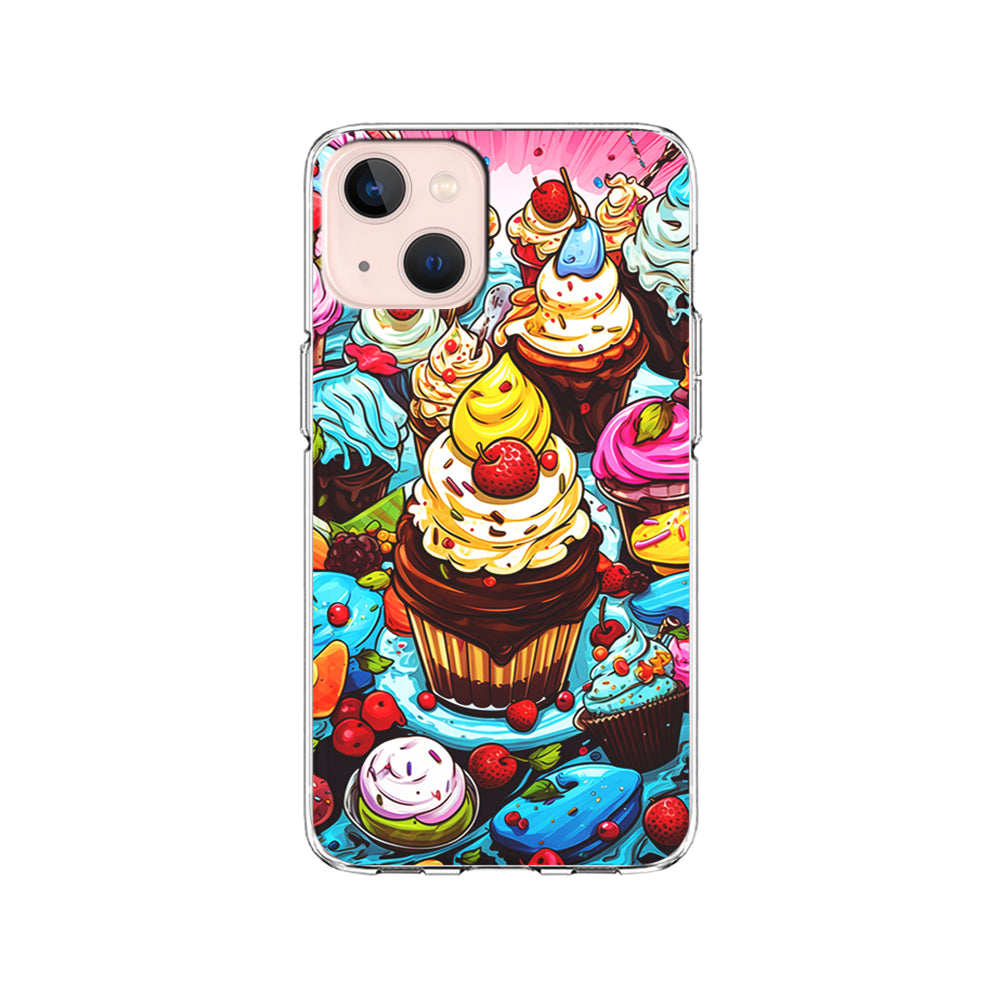 Sweet Desserts Food Doodle iPhone 15 Plus Case