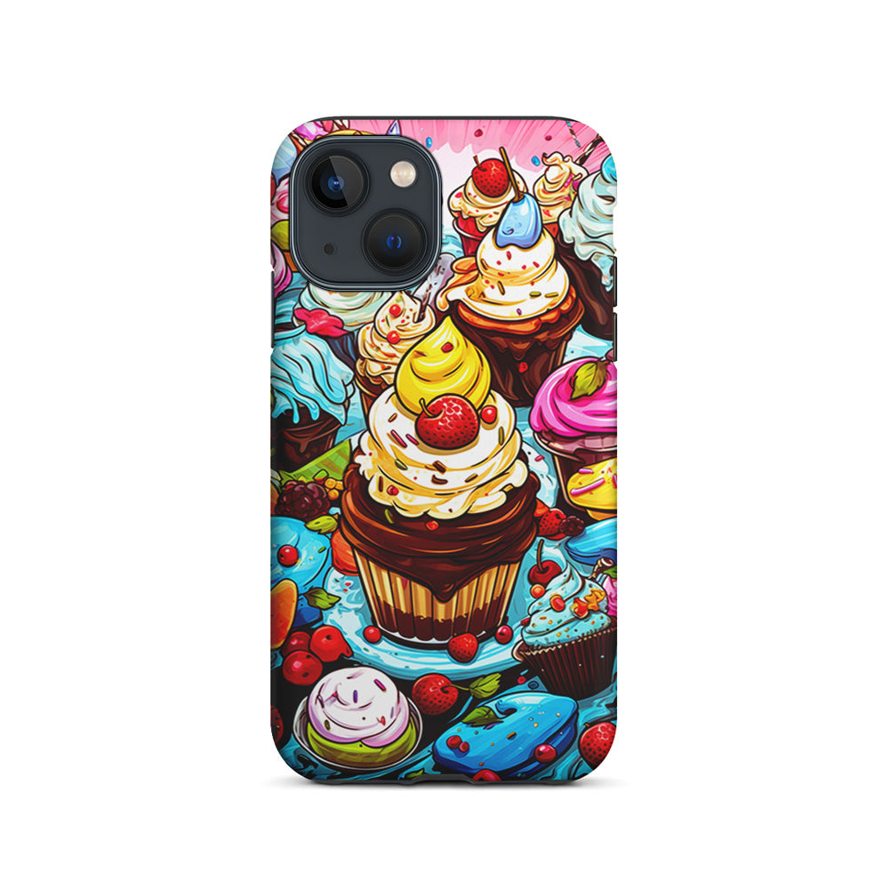 Sweet Desserts Food Doodle iPhone 15 Plus Case