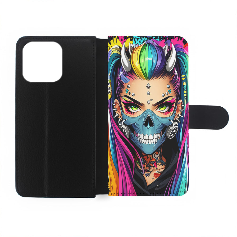 Tattooed Girl with Mask iPhone 15 Plus Case