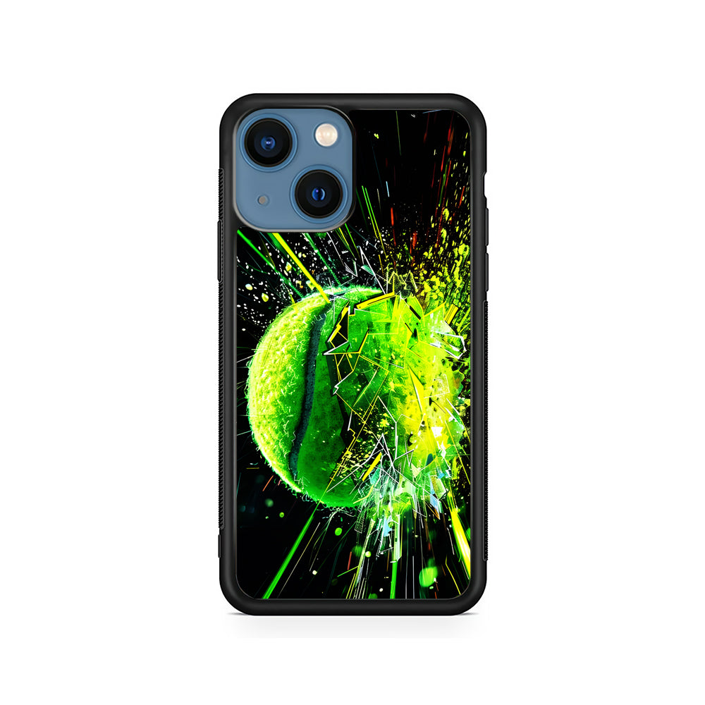 Tennis Ball Breaks Glass iPhone 15 Plus Case