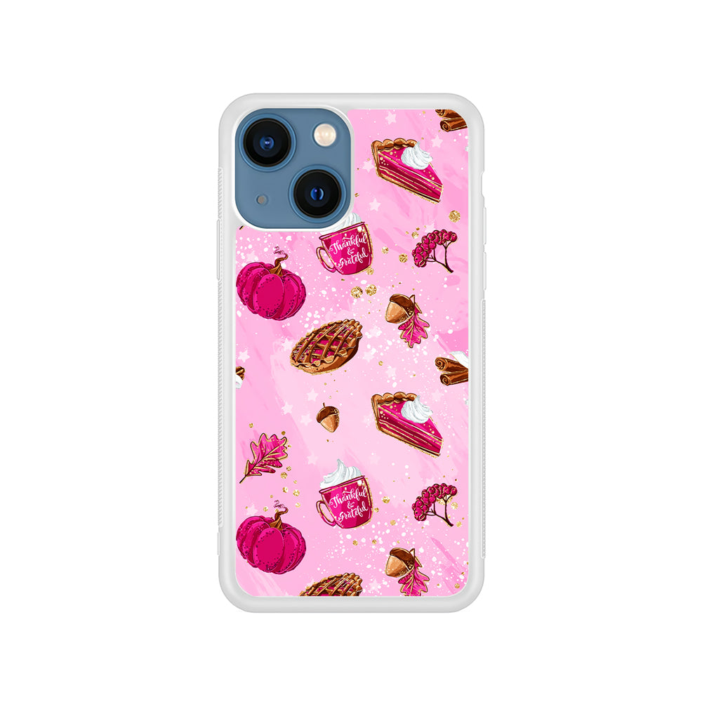 Thanksgiving Pink Aesthetic iPhone 15 Plus Case