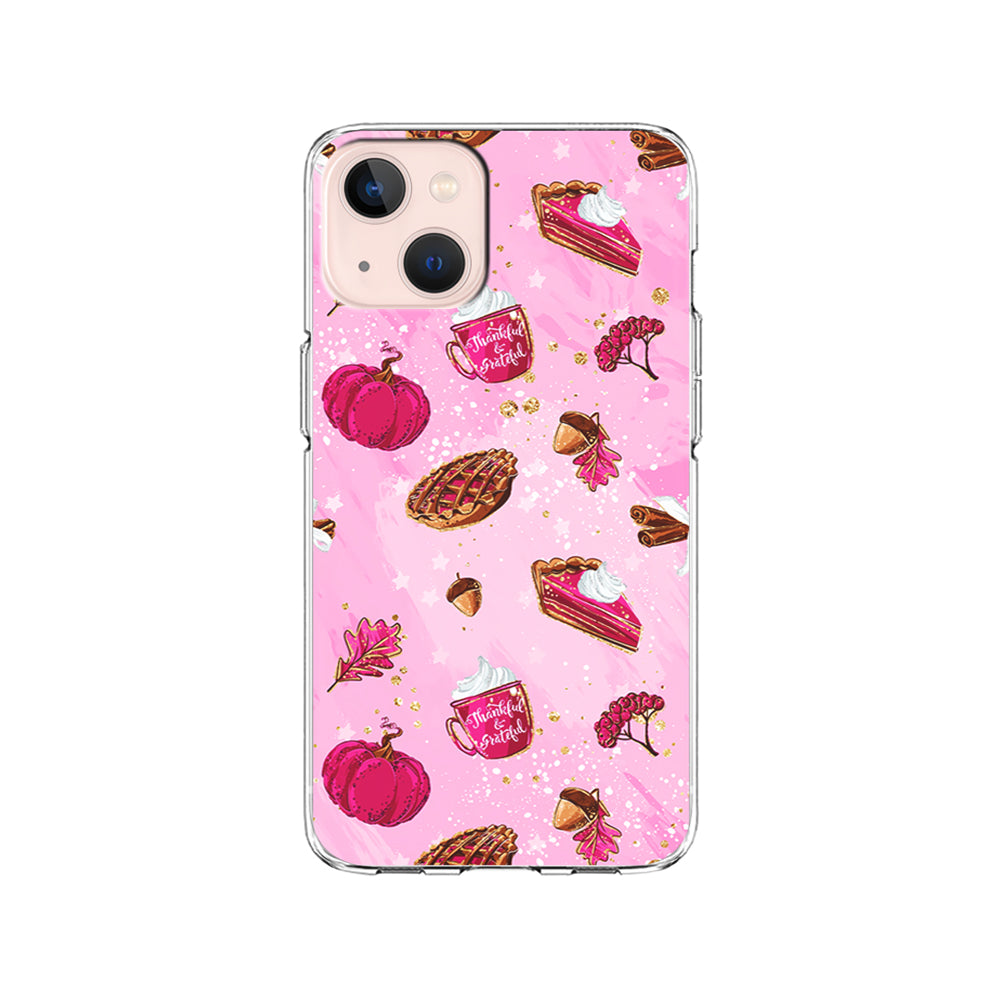 Thanksgiving Pink Aesthetic iPhone 15 Plus Case