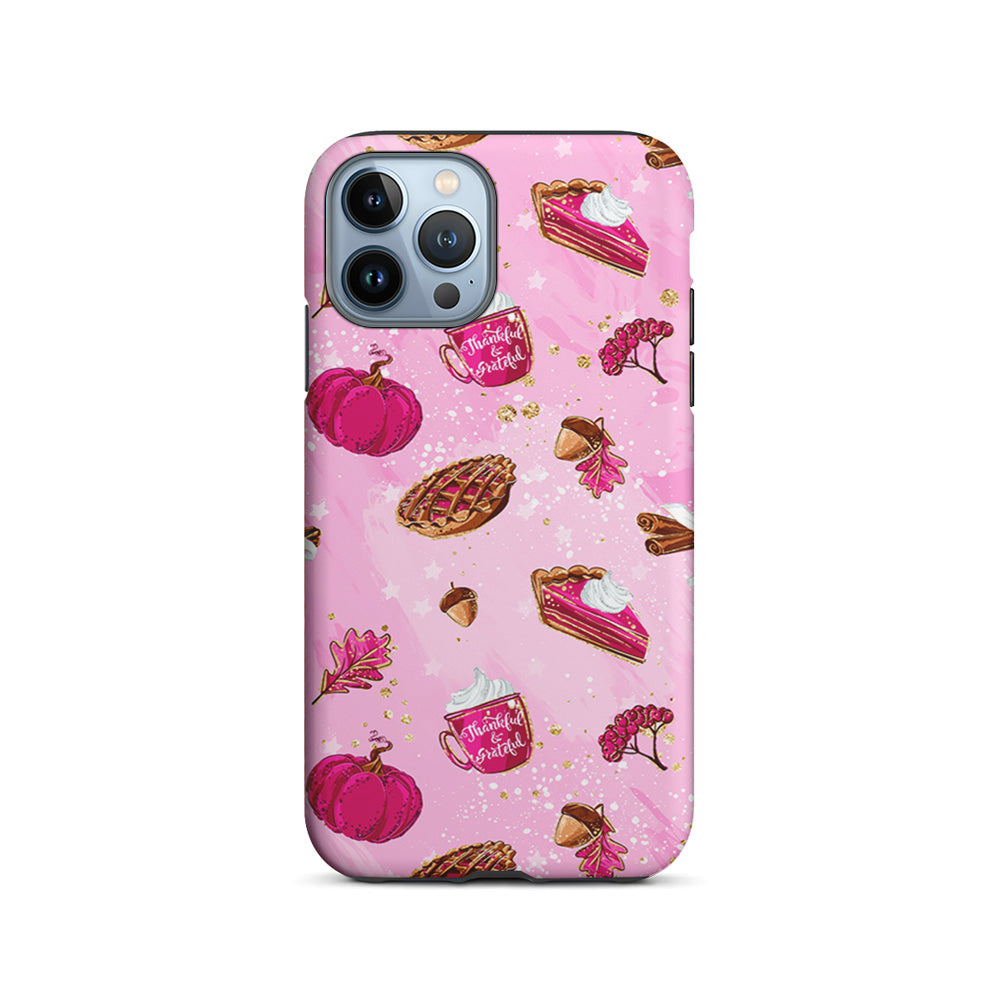 Thanksgiving Pink Aesthetic iPhone 14 Pro Case