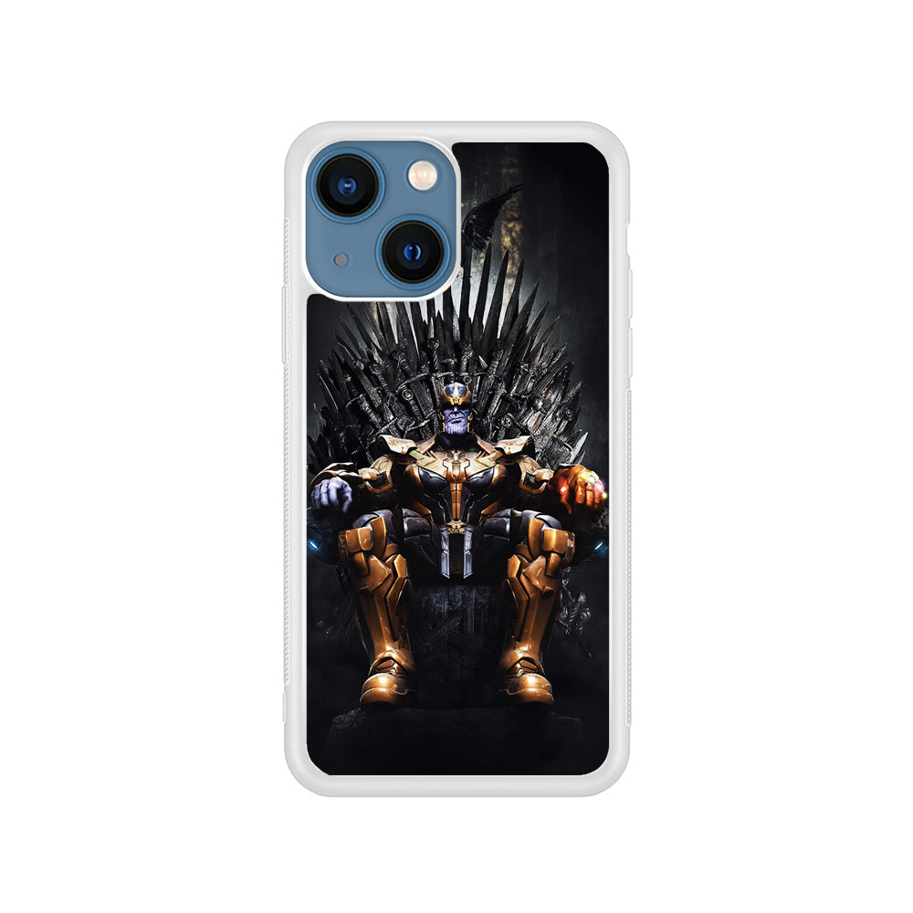 Thanos Sits On The Iron Throne iPhone 15 Plus Case