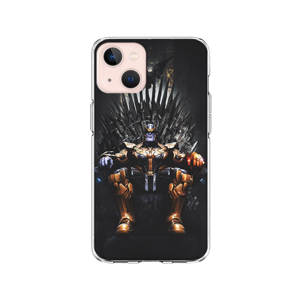 Thanos Sits On The Iron Throne iPhone 15 Plus Case