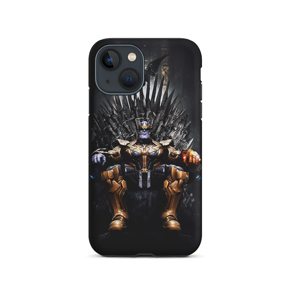 Thanos Sits On The Iron Throne iPhone 15 Plus Case