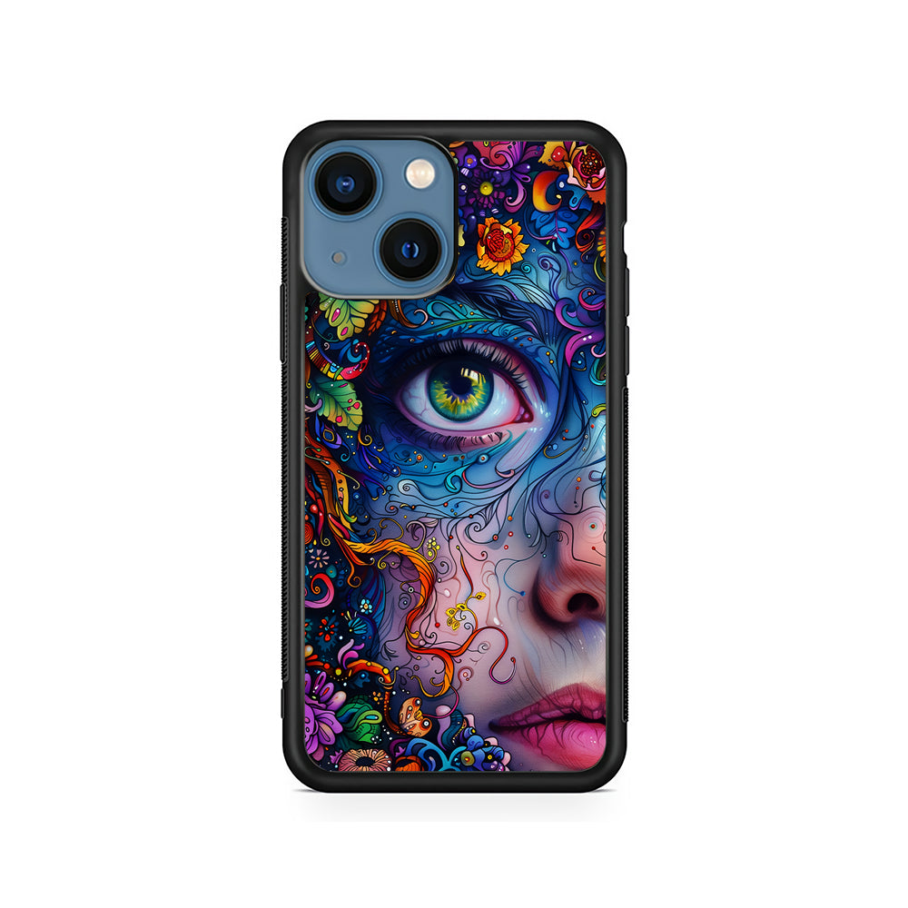 The Flower Fairy Girl Face iPhone 15 Plus Case