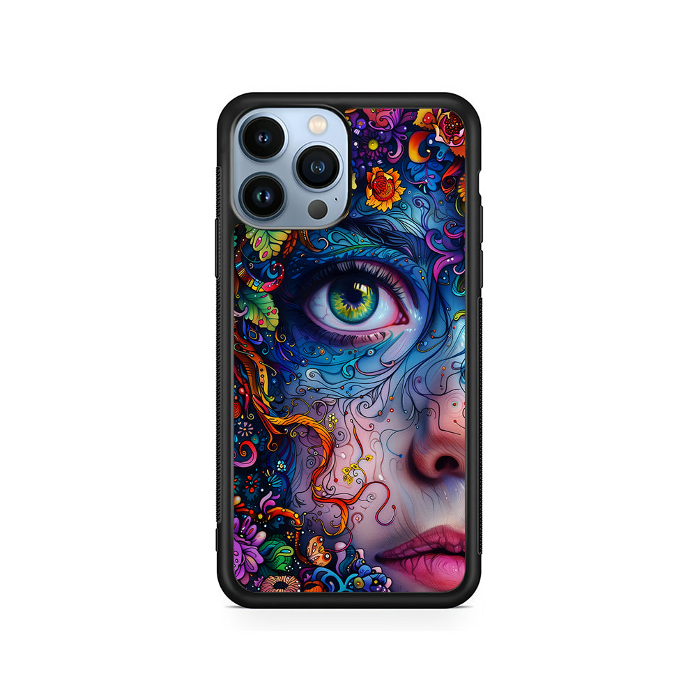 The Flower Fairy Girl Face iPhone 14 Pro Case